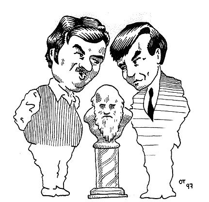 Figure WN20.4 - Dawkins and Gould cartoon.